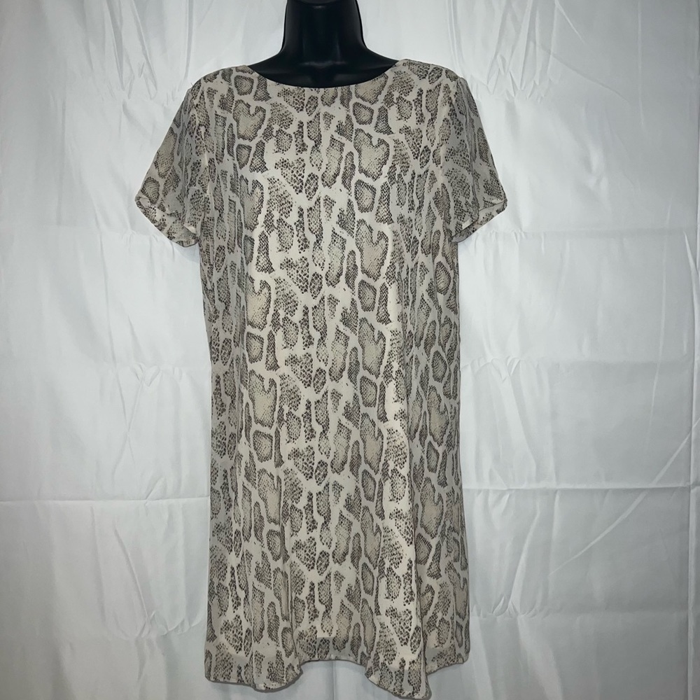 She and Sky Snake Print Whimsy Goth Fairy Grunge Mini Shift Dress M NWT